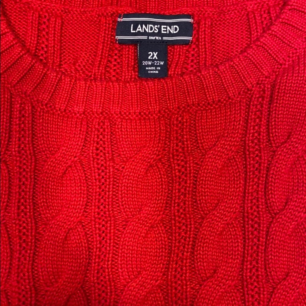 Lands’ End Red Sweater